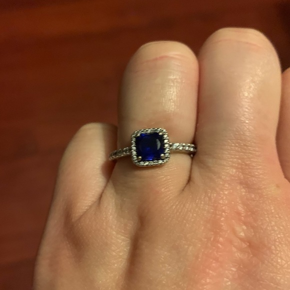 Blue stone Pandora ring - Picture 1 of 2